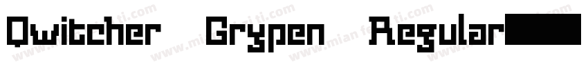 Qwitcher Grypen Regular字体转换